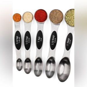 5 PC Magnetic Measuring Spoons Set Stainless Steel